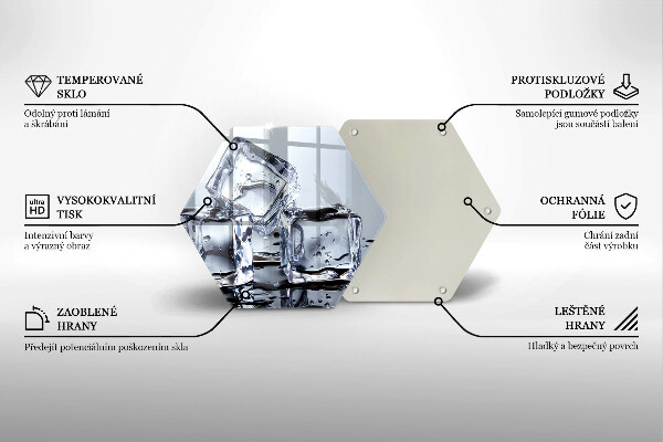 Tábua de cortar alimentos Cubos de gelo