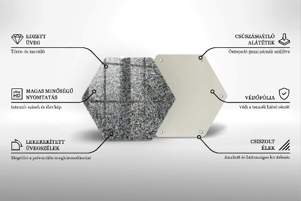 Tábua para cozinha Textura de pedra