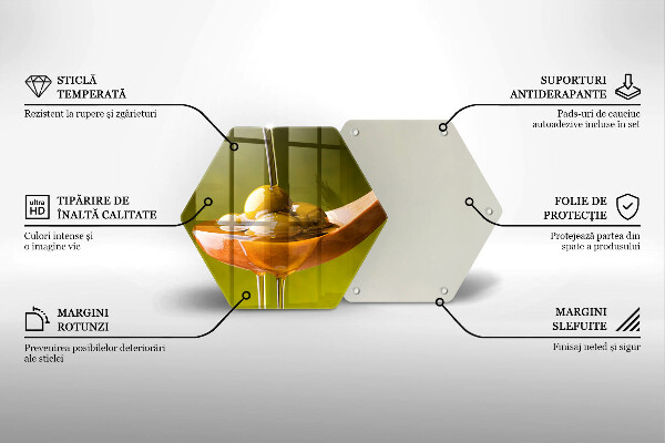 Tábua de cortar alimentos Azeite e azeitonas