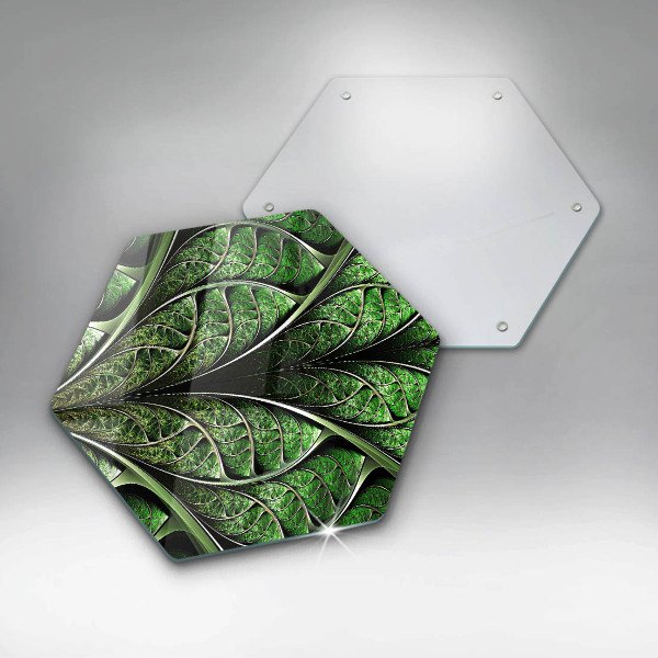 Tábua de corte de vidro Estrutura das nervuras das folhas