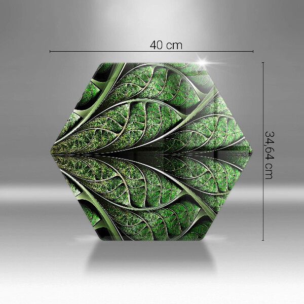 Tábua de corte de vidro Estrutura das nervuras das folhas