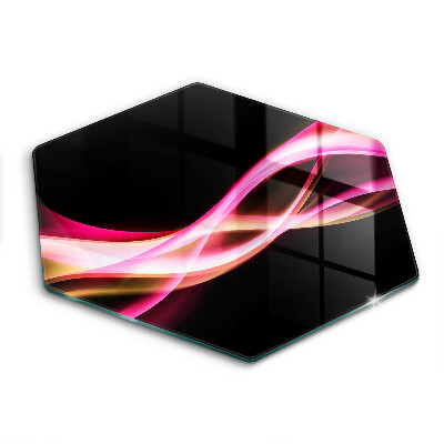 Tábua corte Fumaça neon abstrata