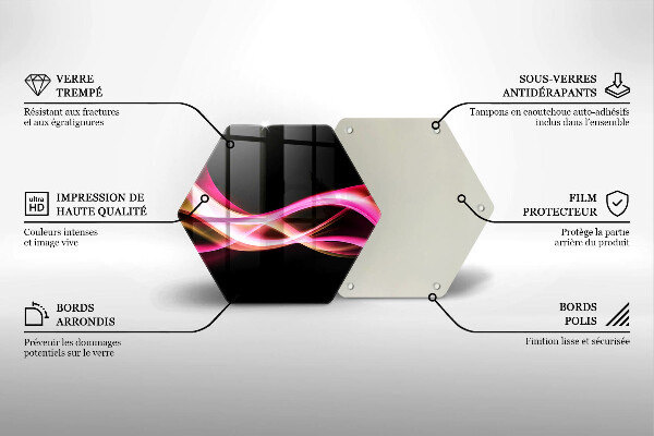 Tábua corte Fumaça neon abstrata