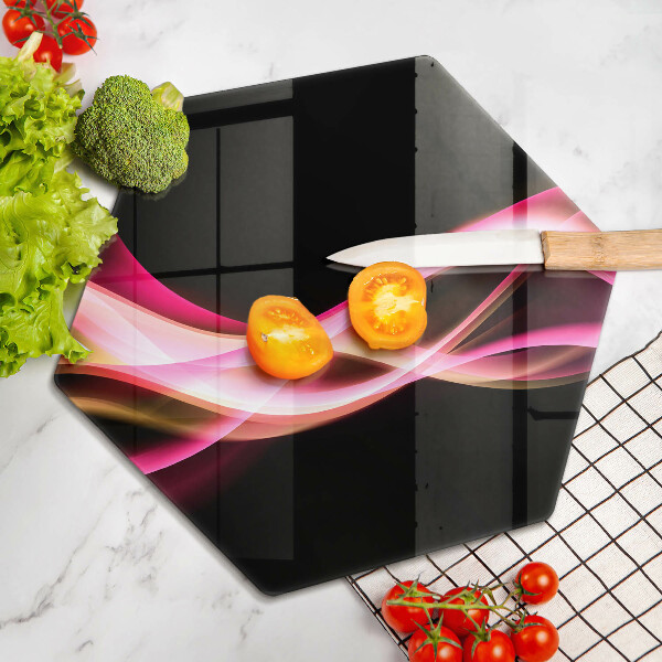 Tábua corte Fumaça neon abstrata