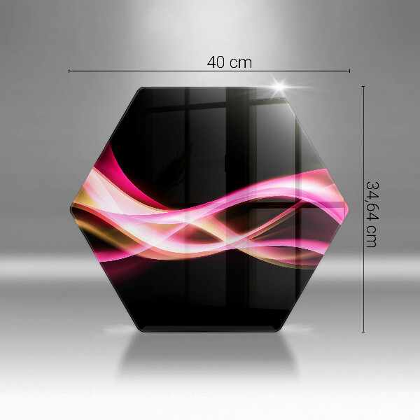 Tábua corte Fumaça neon abstrata