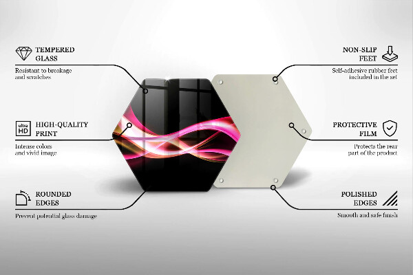 Tábua corte Fumaça neon abstrata