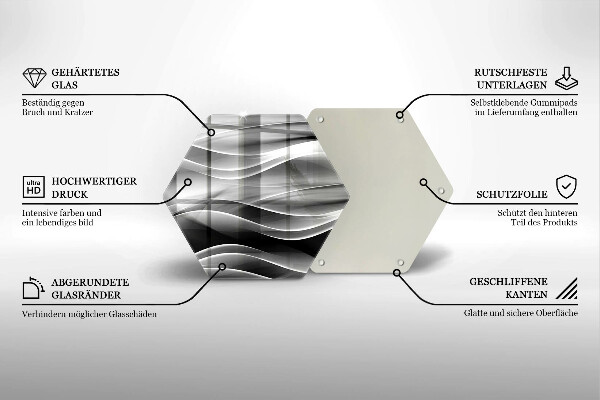 Tábua de cortar Linhas de fumaça abstratas