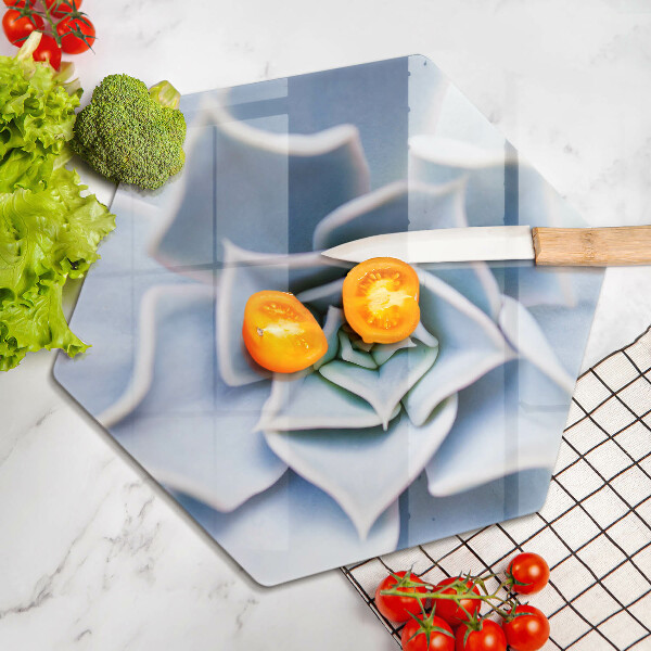 Tábua de vidro planta de flor