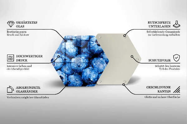 Tábua de cortar Mirtilos suculentos