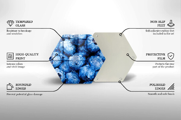 Tábua de cortar Mirtilos suculentos