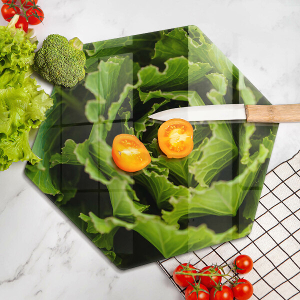 Tábua cozinha Comer folhas de alface