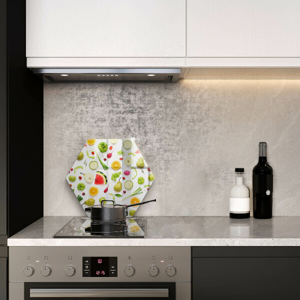 Tábua de cortar alimentos Padrão de frutas e vegetais