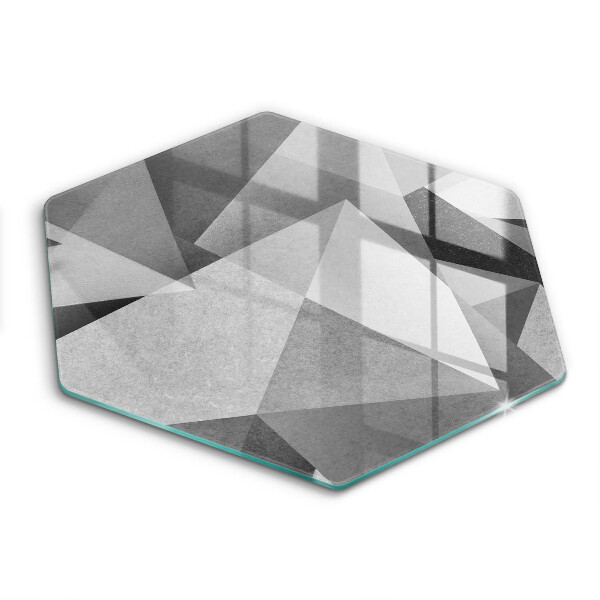 Tábua de corte de vidro Abstracție Ascuțită Concretă