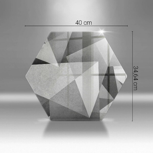 Tábua de corte de vidro Abstração concreta nítida