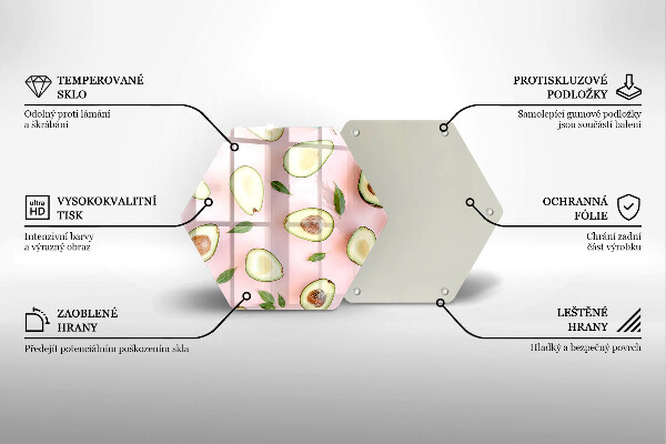 Tábua para cozinha Padrão de abacate