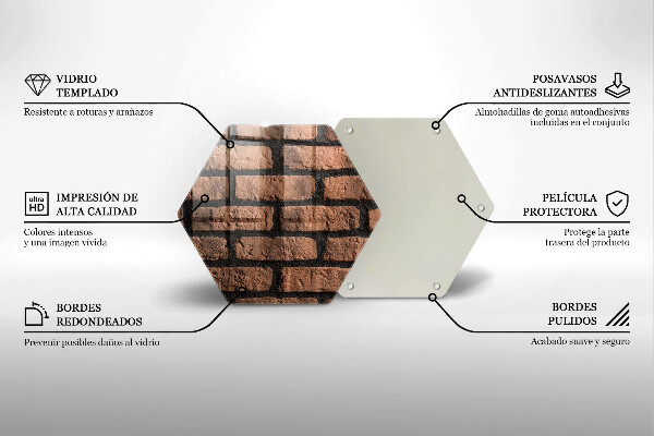 Tábua para cozinha Parede de tijolos