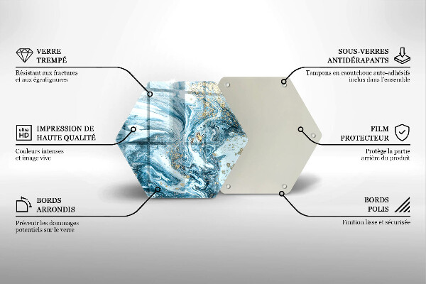 Tábua de corte Estrutura com ouro