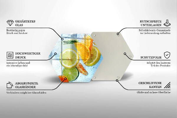 Tábua corte Água cítrica suculenta