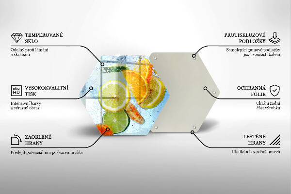 Tábua corte Água cítrica suculenta