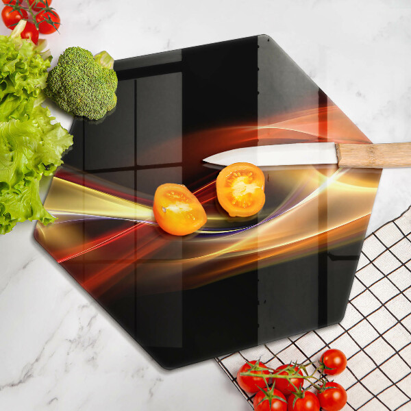 Tábua para cozinha Fumaça e luz abstratas