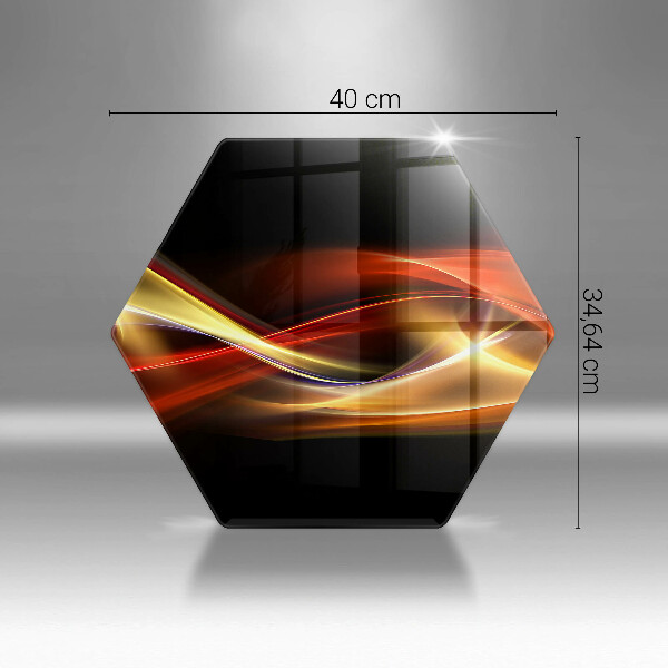 Tábua para cozinha Fumaça e luz abstratas
