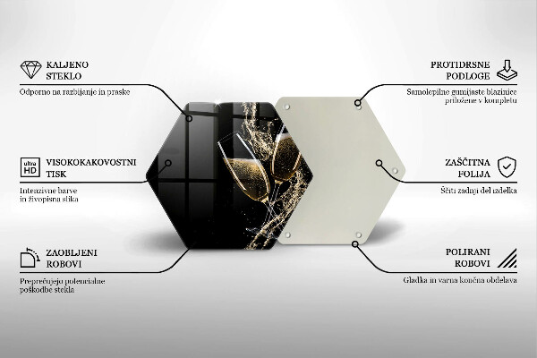 Tábua para cozinha Taças de champanhe
