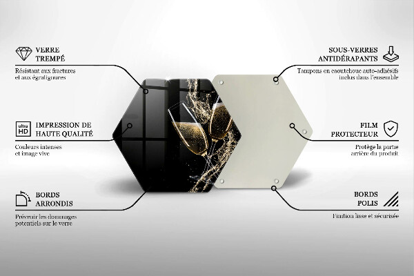 Tábua para cozinha Taças de champanhe