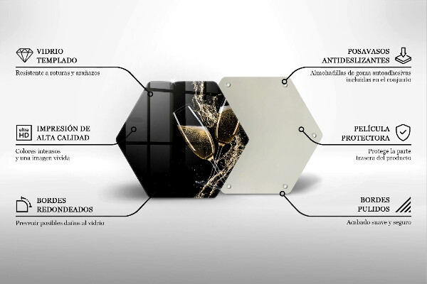 Tábua para cozinha Taças de champanhe