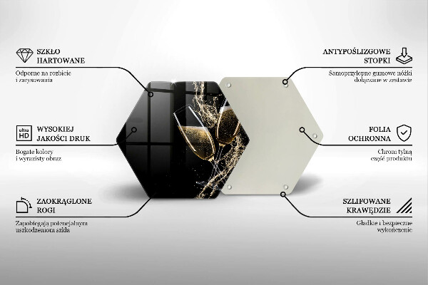 Tábua para cozinha Taças de champanhe