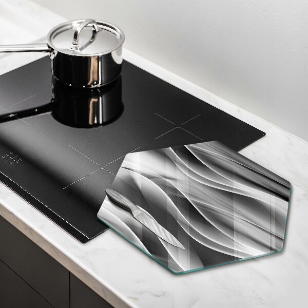 Tábua de corte Linhas suaves de abstração