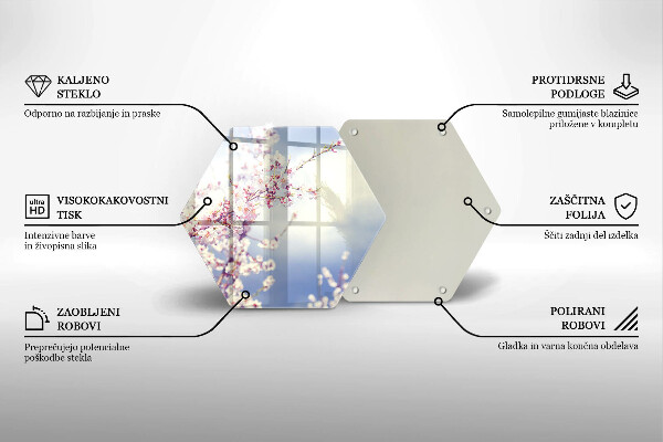 Tábua para cozinha Árvore florida