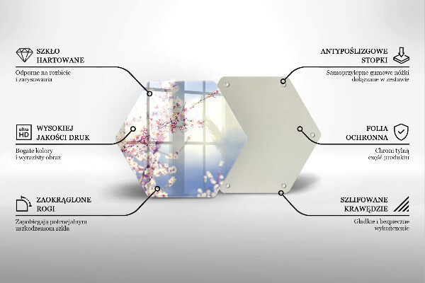 Tábua para cozinha Árvore florida