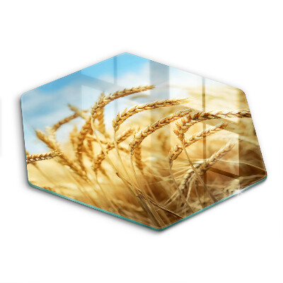 Tábua para corte Espigas de grãos no campo
