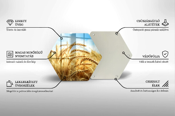 Tábua para corte Espigas de grãos no campo