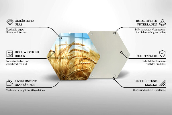 Tábua para corte Espigas de grãos no campo