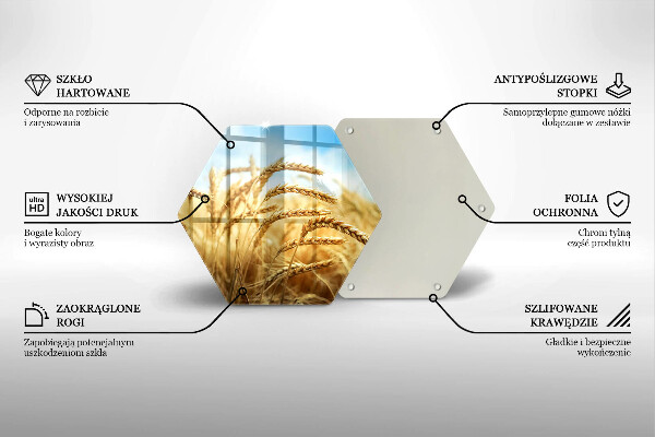 Tábua para corte Espigas de grãos no campo