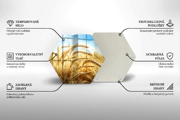 Tábua para corte Espigas de grãos no campo