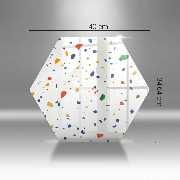 Tábua de cortar de vidro Grés colorido