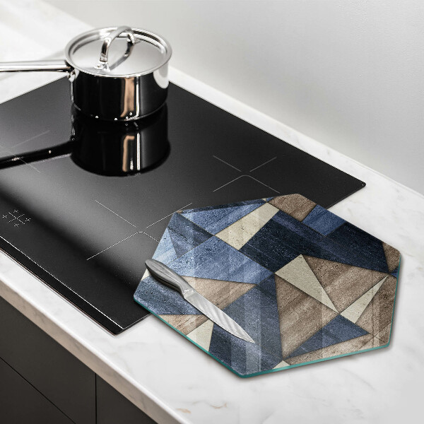 Tábua de corte de vidro Abstração geométrica