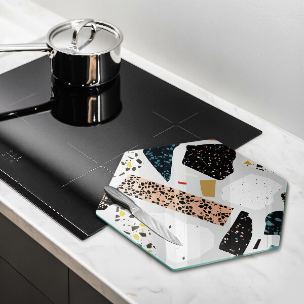 Tábua de corte de vidro Pedra de porcelana