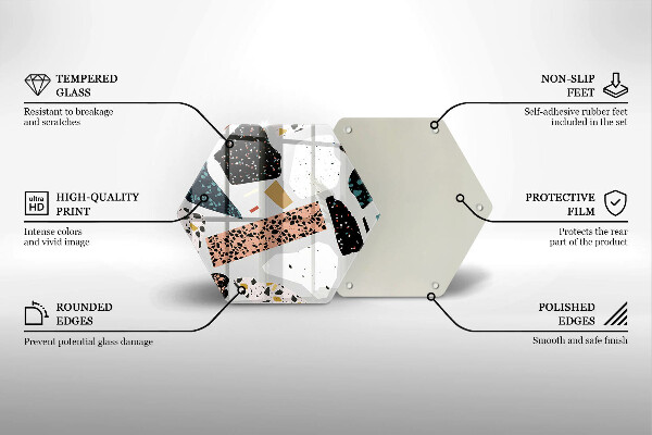 Tábua de corte de vidro Pedra de porcelana