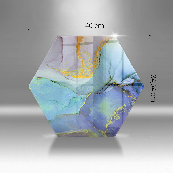 Tábua de cortar alimentos Ouro em pedra rachada