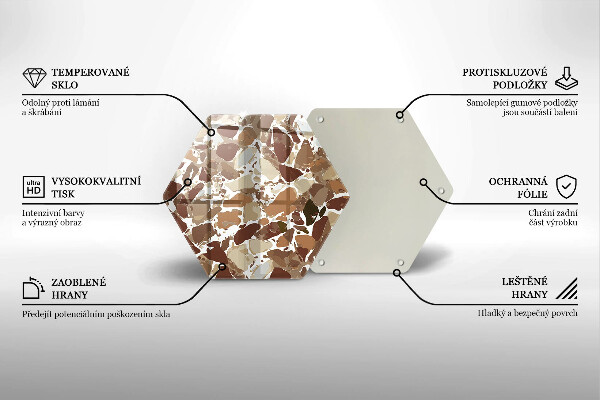 Tábua de corte Pontos decorativos de pedra