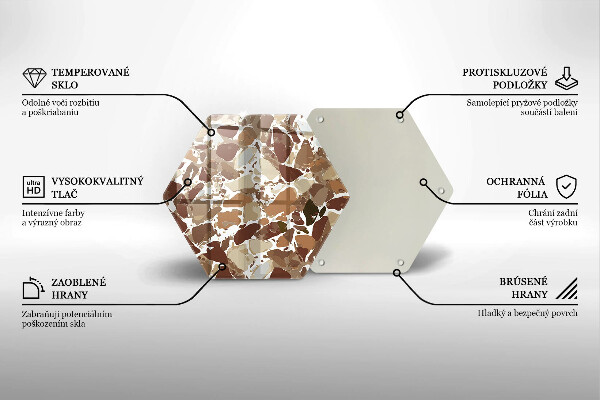 Tábua de corte Pontos decorativos de pedra