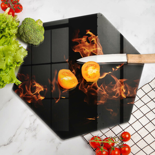 Tábua para corte Fogo, chama viva