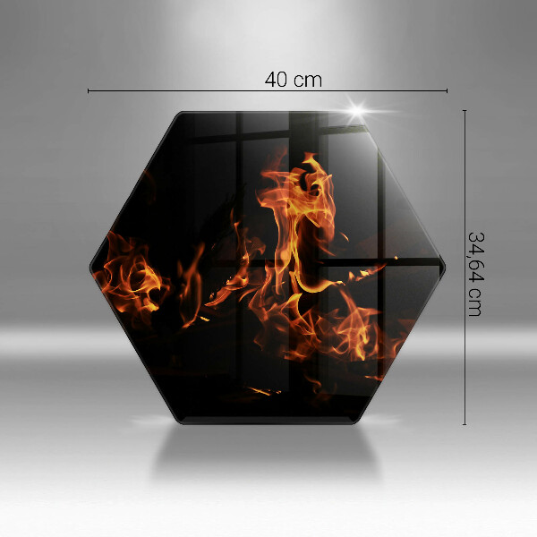 Tábua para corte Fogo, chama viva