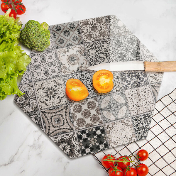 Tábua de corte de vidro Azulejos decorativos