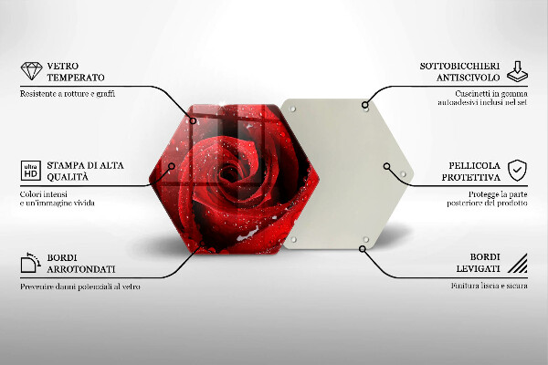 Tábua de corte Pétalas de flores de rosa