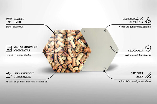 Tábua para corte Padrão de rolhas de vinho