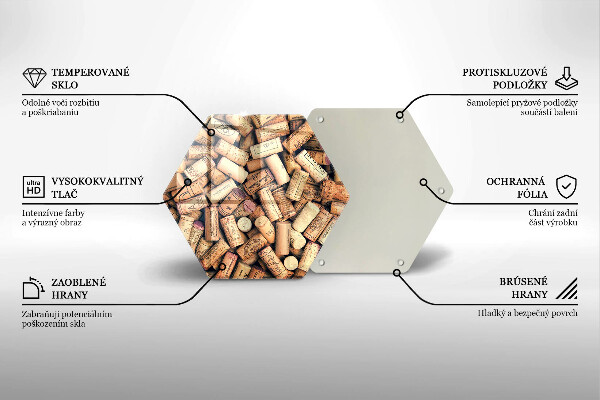 Tábua para corte Padrão de rolhas de vinho